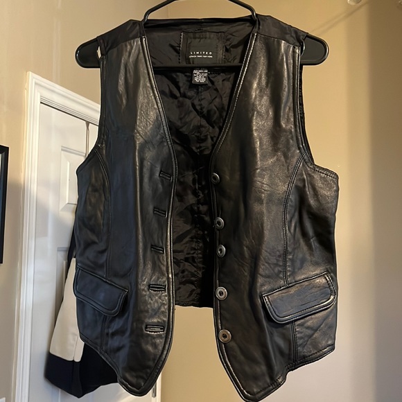 Vintage Leather Vest - Picture 1 of 3